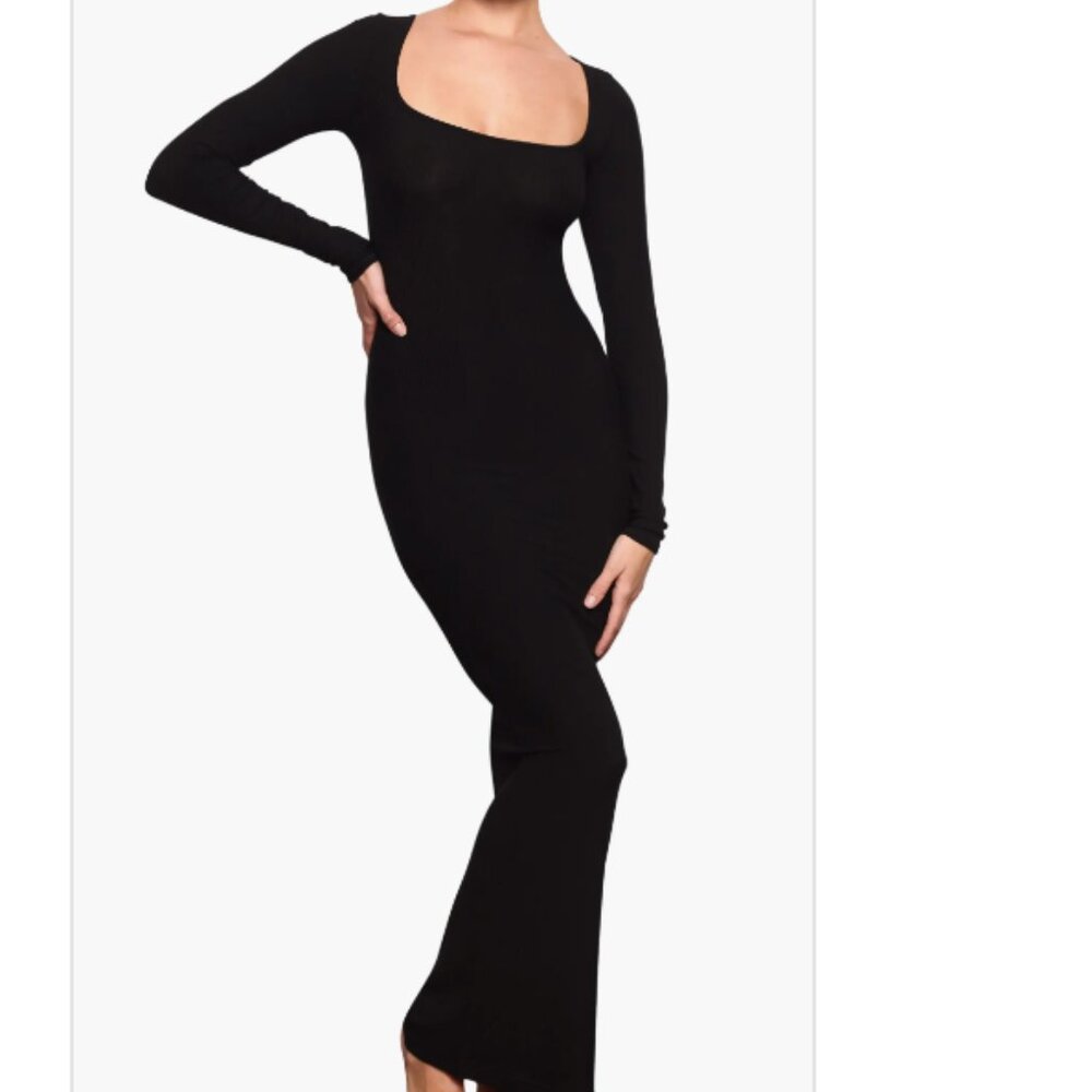 skims SOFT LOUNGE LONG SLEEVE DRESS